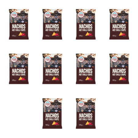 Case De Mexico Tortilla chips chilli 125 g X10